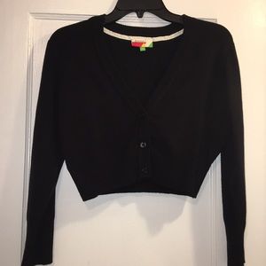 Black Cropped Sweater